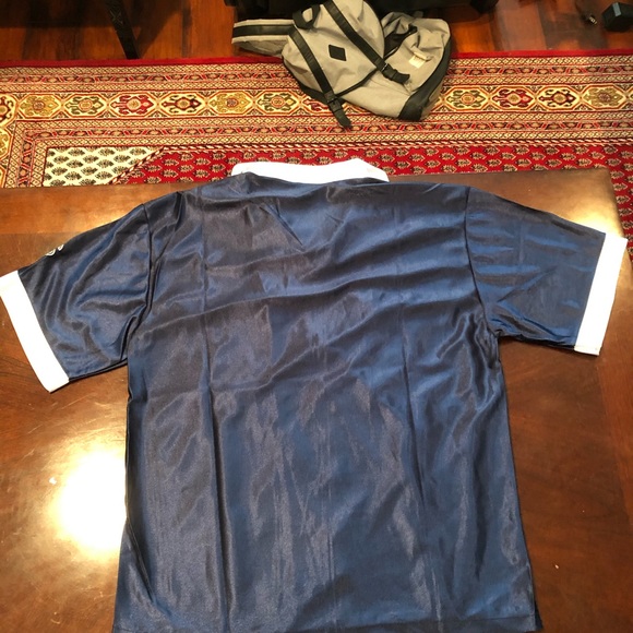 Stussy Navy Jersey T Shirt - Picture 4 of 4